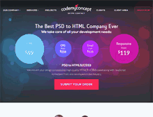Tablet Screenshot of codemyconcept.com